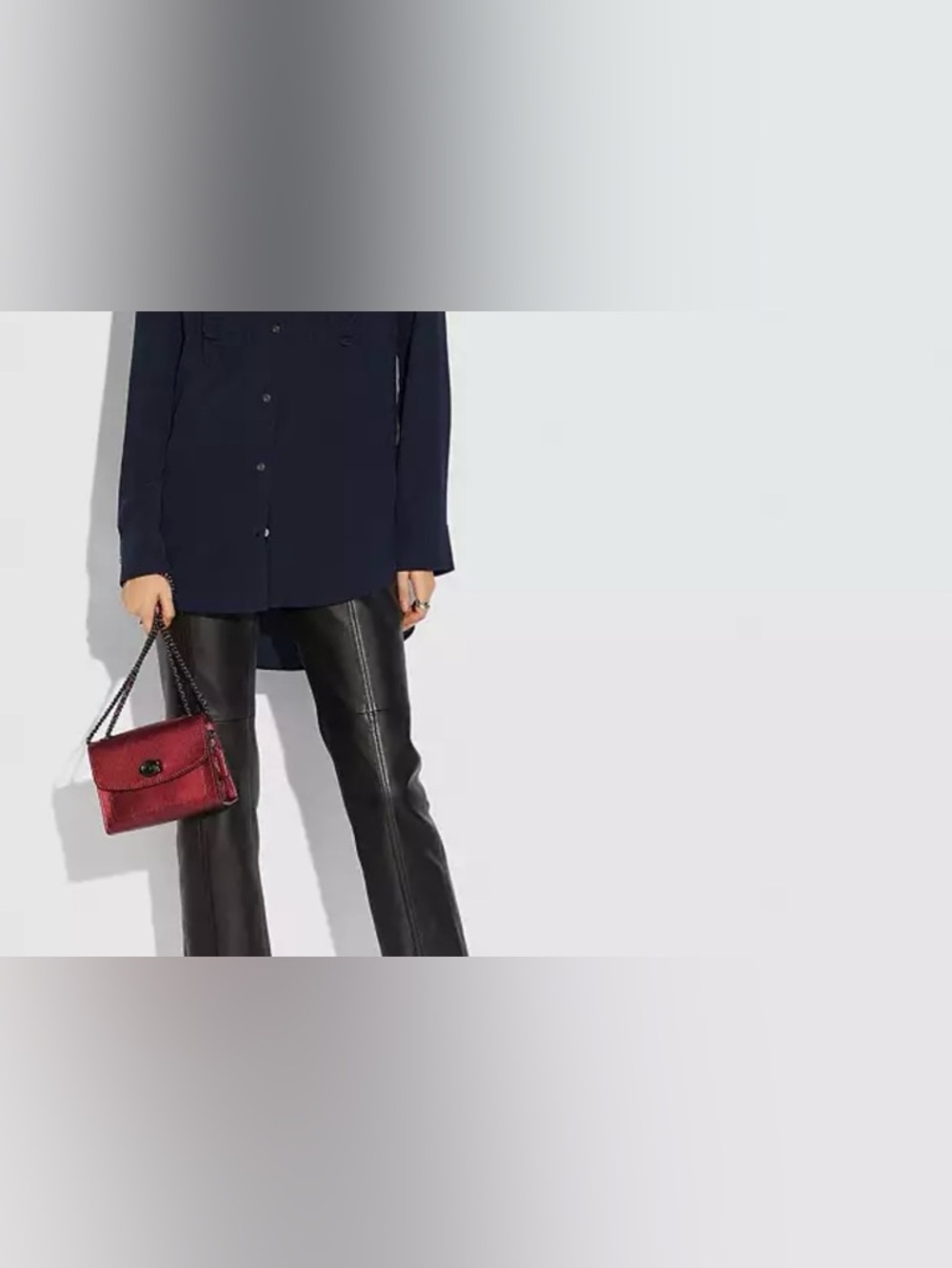Coach Parker 18 Metallic Red Crossbody - Picture 9 of 9